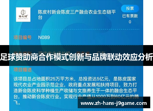 足球赞助商合作模式创新与品牌联动效应分析 足球赞助商合作模式创新与品牌联动效应分析