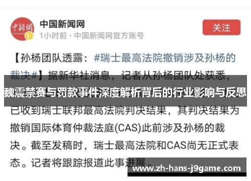 魏震禁赛与罚款事件深度解析背后的行业影响与反思